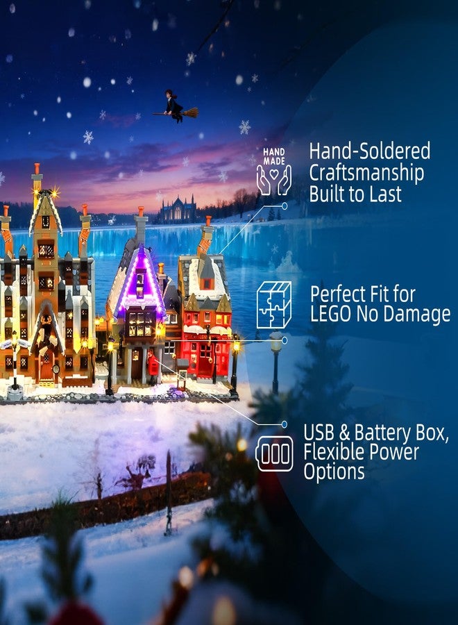 YEABRICKS LED Light for Lego-76457 Harry Potter Hogsmeade Village - Collectors' Edition Building Blocks Model (Building Set NOT Included) - Image 4